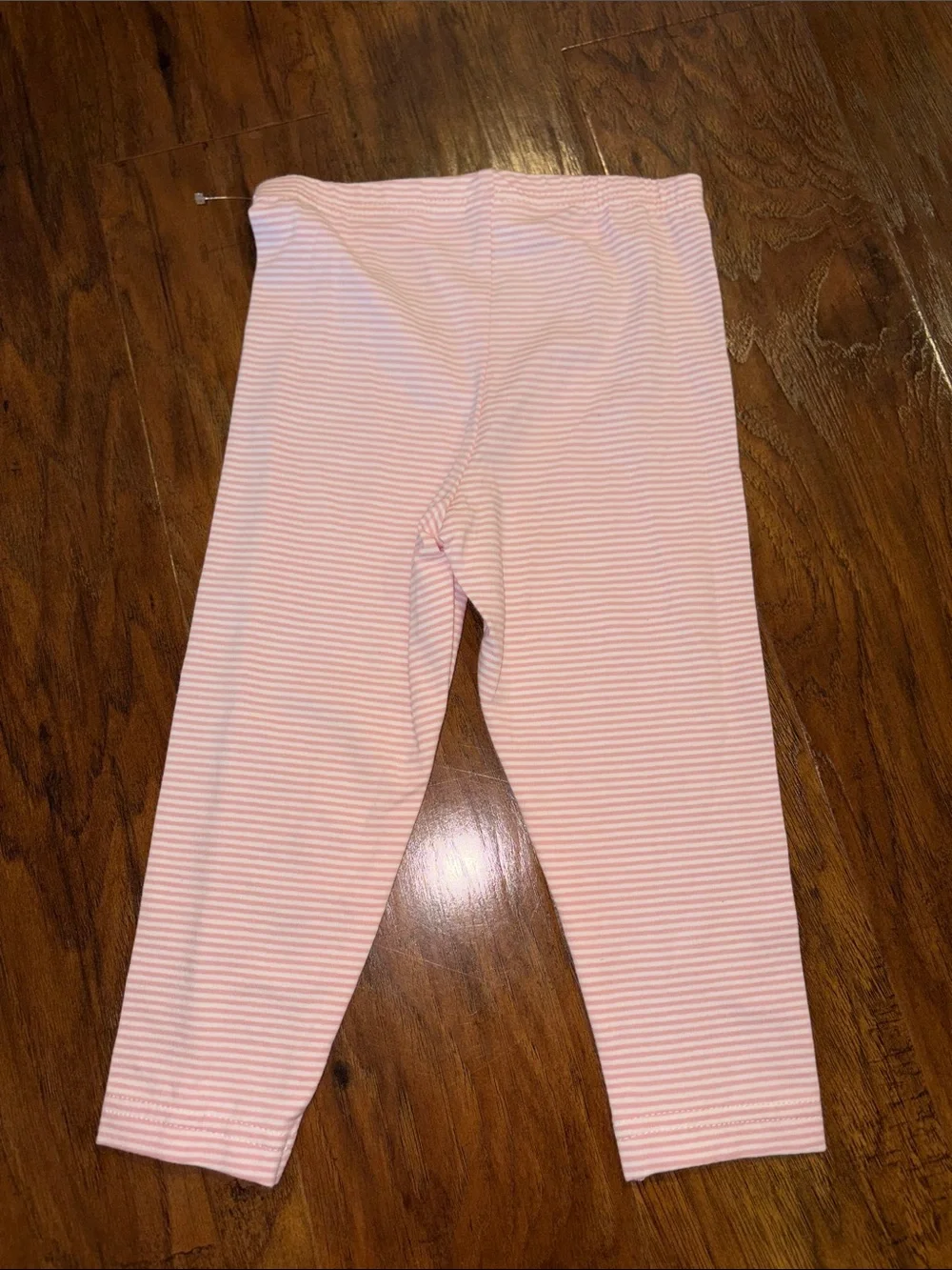 Carter's Pink Sherpa Hooded Vest and Striped Leggings 24 Months